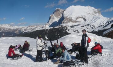 Moonlight sledding. Sogno di una notte di mezzo inverno.